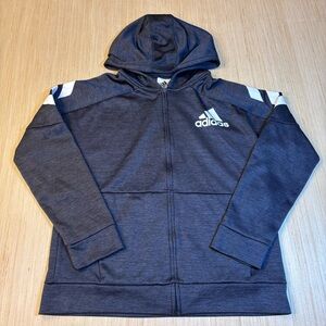 Adidas Kids Dark Gray Hoodie Jacket